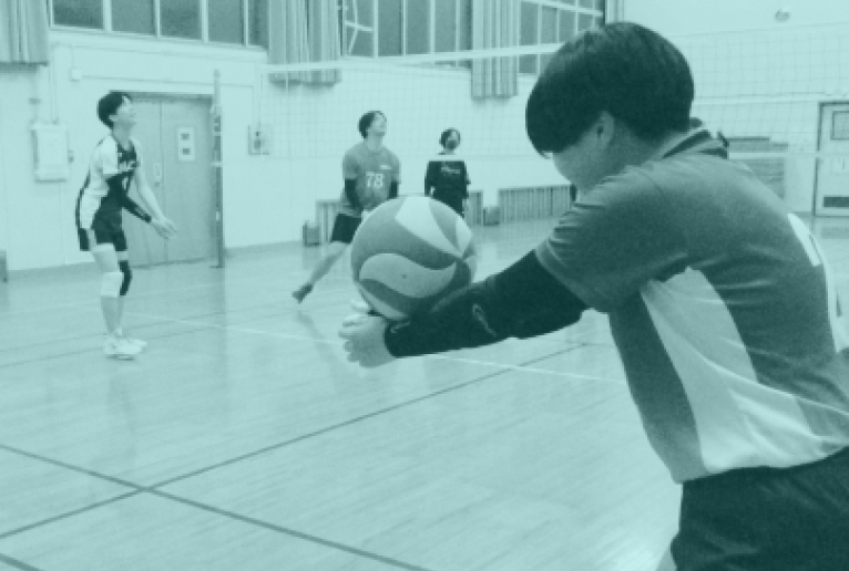 画像：基礎練習の風景