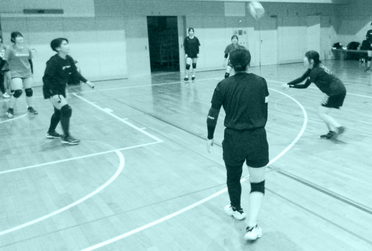 画像：チーム練習の風景